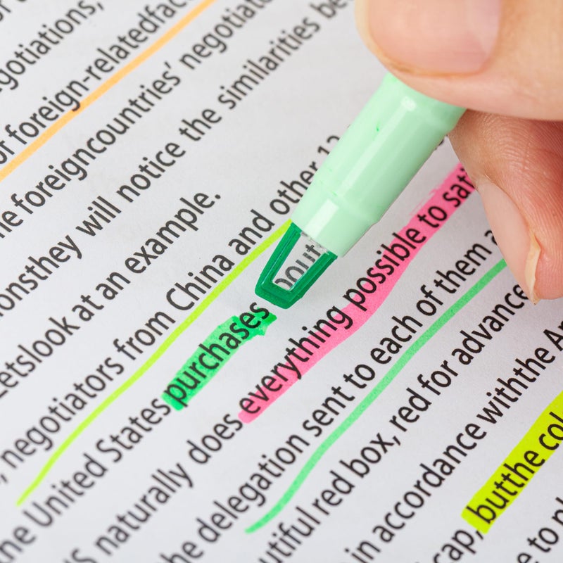 AIHAO Highlights, Clear View (See-Through) Chisel Tip and Fine Tip, Dual-Tip Stick Highlighter Set, Cute Marker Pen, Assorted Colors, 6 Count. - Image 3